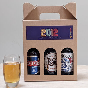 Personalised Special Year Beer Set And Playlist, 2 of 4