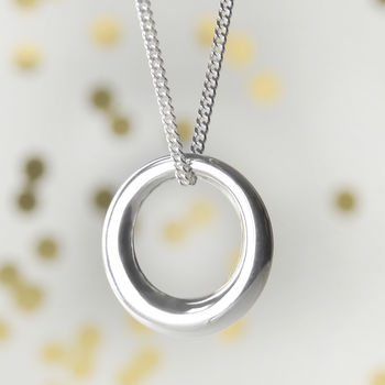 Circle Of Life Sterling Silver Necklace, 2 of 4