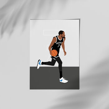 Kevin Durant Brooklyn Nets Basketball Poster, 2 of 4