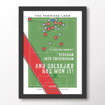 Manchester United Solskjær 1999 Goal Poster, 7 of 7
