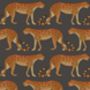 Cole And Sons Leopard Walk Lampshades In Tangerine, thumbnail 2 of 10