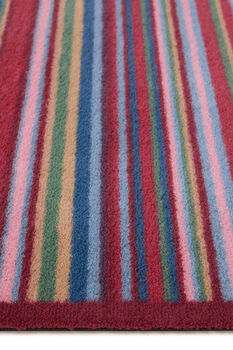 Hug Rug Multi Stripe Red, 3 of 3