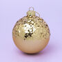 G Decor Elegant Gold Christmas Baubles, thumbnail 4 of 4