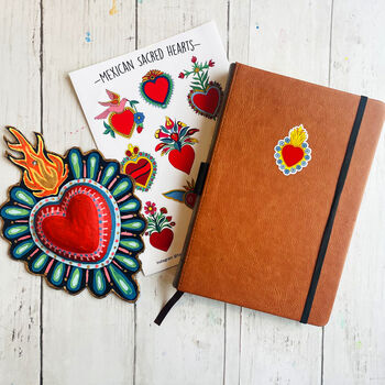 Mexican Heart Sticker Sheet, 3 of 5