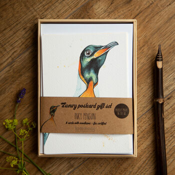 Inky Penguin Luxury Postcards, 10 of 12