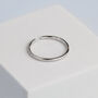 Sterling Silver Thin Band Adustable Ring, thumbnail 1 of 4
