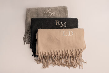 Personalised Embroidered Scarf, 5 of 8