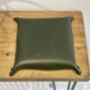 Personalised Dark Racing Green Leather Accessories Tray, thumbnail 10 of 12