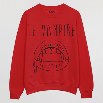 Le Vampire Women’s Slogan Sweatshirt, 5 of 5