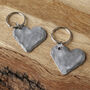 10th Anniversary Aluminium Heart Keyring, thumbnail 2 of 9