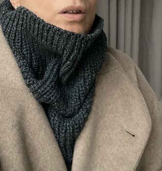 Knitted Snood, Warm And Soft Cowl Scarf, 2 of 4