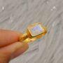 Rainbow Moonstone Gold Ring, thumbnail 2 of 12