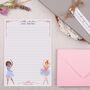 A5 Personalised Letter Writing Paper Ballerinas, thumbnail 3 of 4