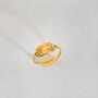 Sunrise Signet Open Ring Non Tarnish, thumbnail 2 of 5