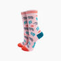Elephants And Flamingos Bamboo Socks Gift Set For Women, thumbnail 4 of 4