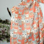 Fine Wool Cat Print Scarf, thumbnail 7 of 8