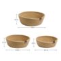 Pack Of Three Jute Small Woven Storage Basket, thumbnail 2 of 4
