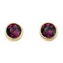 18ct Gold Plated February Birthstone Stud Earrings, thumbnail 4 of 8