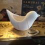 White Porcelain Bird Ornament, thumbnail 3 of 3