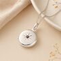 Personalised Sterling Silver January Birthstone Locket – Garnet, thumbnail 1 of 8
