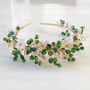 Green And Gold Crystal Headband, thumbnail 5 of 9