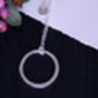 Silver Hoop Necklace, thumbnail 1 of 3
