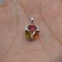 Pink Green Mixed Tourmaline Pendant: October Birthstone, thumbnail 1 of 10