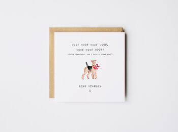 Personalised Christmas Dog Card Cockapoo *Various Dog Breeds, 4 of 12