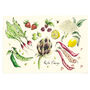 Rich Pickings Vegetable Tea Towel, thumbnail 1 of 5