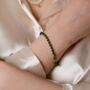 Blue Gold Crystal Beaded Bracelet, thumbnail 4 of 10