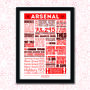 Arsenal Football Club Personalised Print, thumbnail 5 of 5