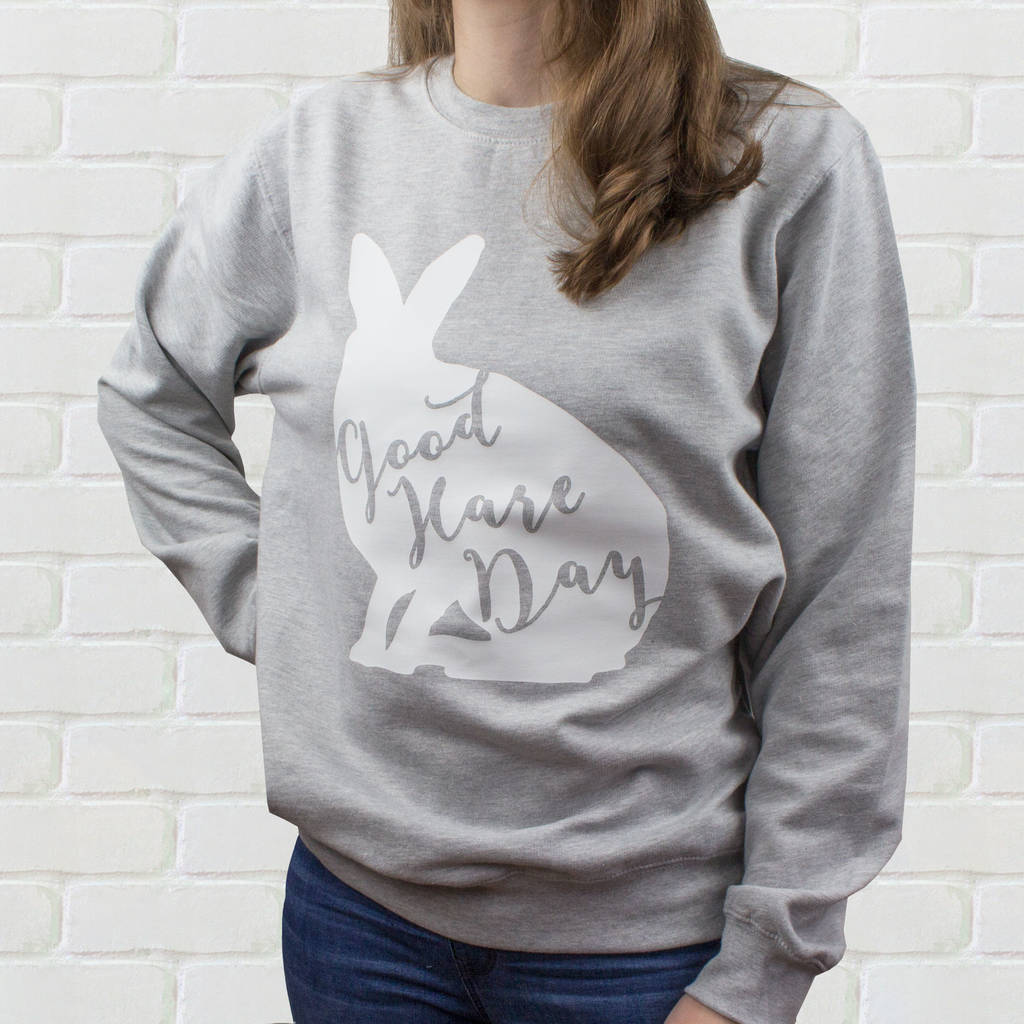 Good / Bad Hare Day Easter Jumper By We Love To Create