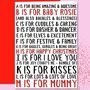 Abc 1st Christmas Mummy Personalised Card, thumbnail 1 of 4