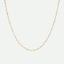 9ct Yellow Gold Solid Figaro Diamond Cut Chain 18 Inch, thumbnail 4 of 4