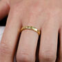 Personalised Text Molten Dainty Stacking Ring, thumbnail 1 of 9