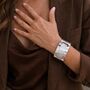 Chunky Large Sterling Silver Art Deco Hinged Bangle, thumbnail 1 of 10