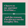 Partner In Crime Christmas Friendship Bracelet, thumbnail 1 of 6