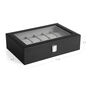 12 Slots Grey Lining Watch Display Storage Box Case, thumbnail 4 of 9