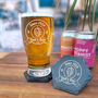 Personalised Pint Glass W/ Coaster For Dad Father's Day, thumbnail 4 of 12