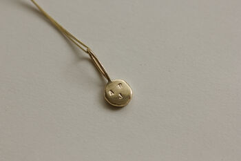 Handmade 9ct Gold Initial Pebble Necklace, 4 of 6