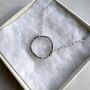 Personalised Hand Stamped Halo Necklace, thumbnail 9 of 11