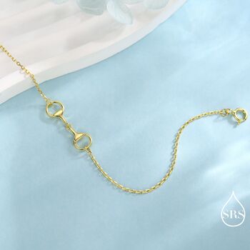 Snaffle Bit Bracelet In Sterling Silver, 6 of 12
