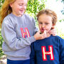 Personalised Childrens Applique Initial Jumper, thumbnail 4 of 6