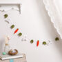 Carrot And Rabbit Garland Felt Craft Kit, thumbnail 1 of 5