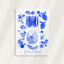 Scenes Of Istanbul, Turkey Blue Tile Inspired Travel Print, thumbnail 10 of 12