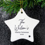 Personalised Christmas Ceramic Star Decoration, thumbnail 3 of 3