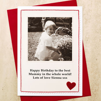 Mum / Mummy Personalised Photo Birthday Card, 2 of 3