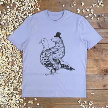Pigeon And Bear T Shirt, 2 of 5