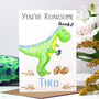 Personalised Dinosaur Thank You Card, thumbnail 1 of 4