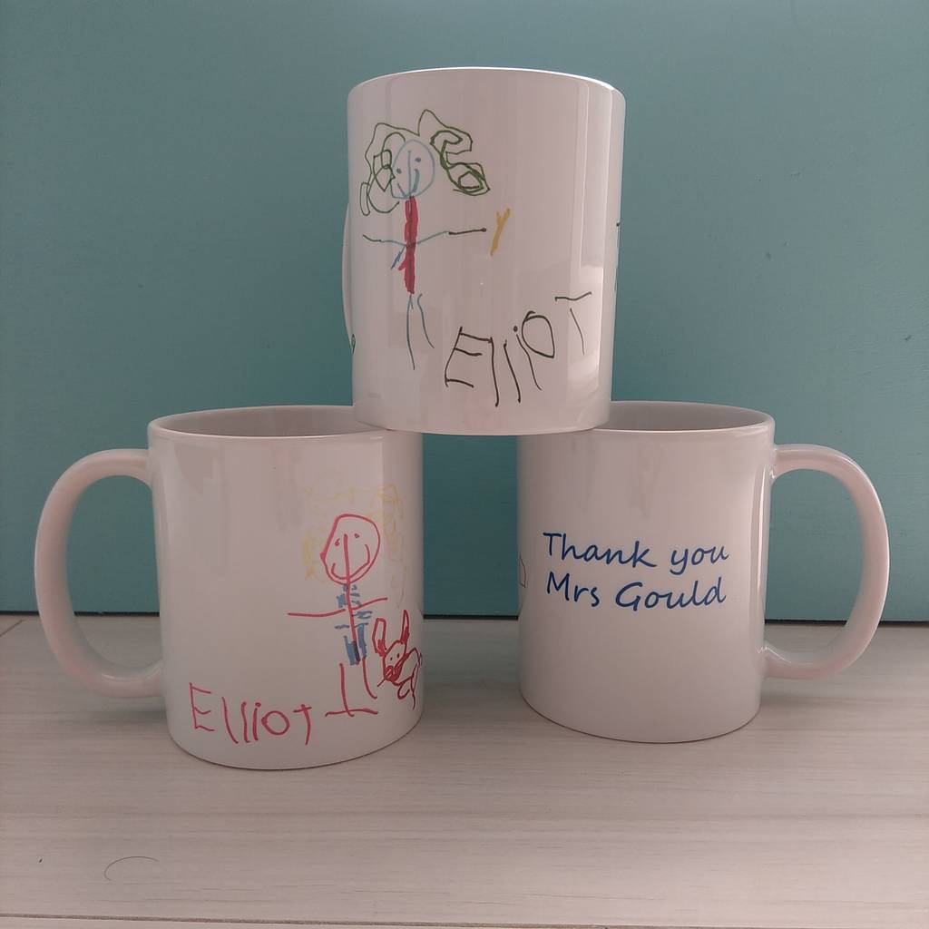Childs Drawing Personalised Mug By Melissa Choroszewska Ceramics